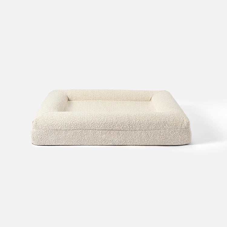 Eco-friendly Orthopedic Dog Bed Extra Large Luxury Boucle Dog Bed with Removable Washable Cover