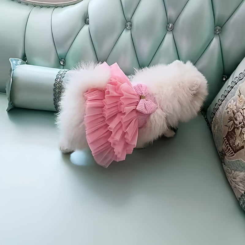 Adorable Princess Dress For Dogs - Perfect Costume For Small Dogs, Puppy Skirt