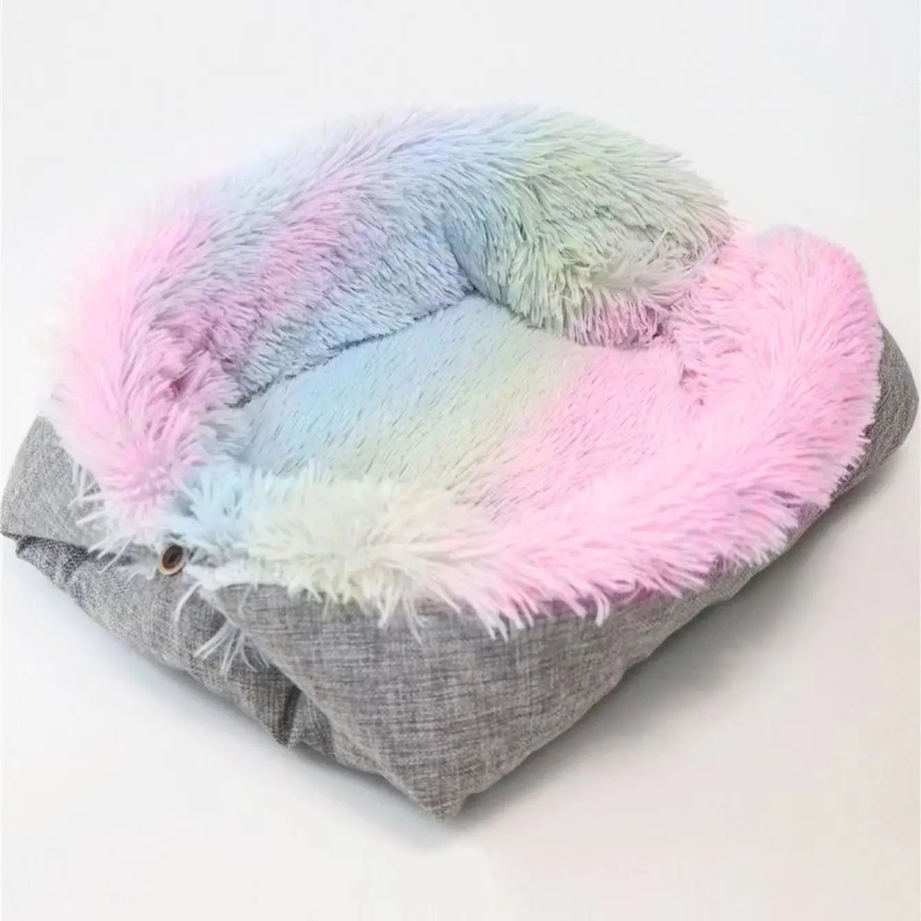 Pet Bed for Dogs Cats - Plush Fur Cozy Pet Pad Dual Use Dog Bed Cat Mat