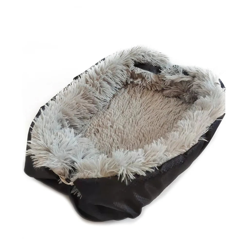 Pet Bed for Dogs Cats - Plush Fur Cozy Pet Pad Dual Use Dog Bed Cat Mat