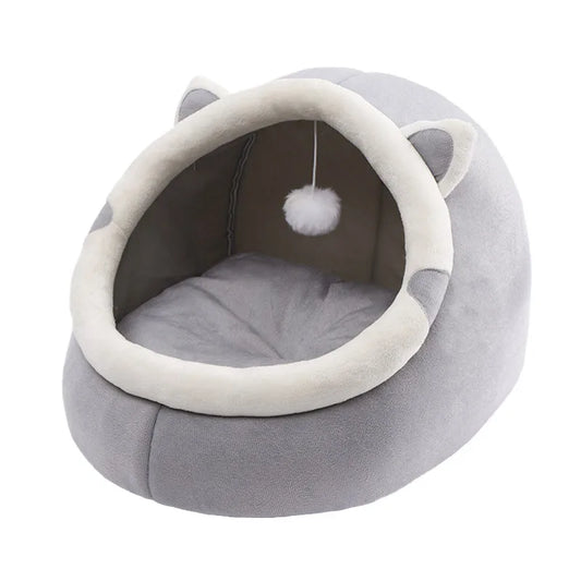 Cat Bed Warm Pet House Kitten Cave Cushion Cat House Warm Sleeping Dog Basket Tent Small Dog Mat Supplies Bed For Cats