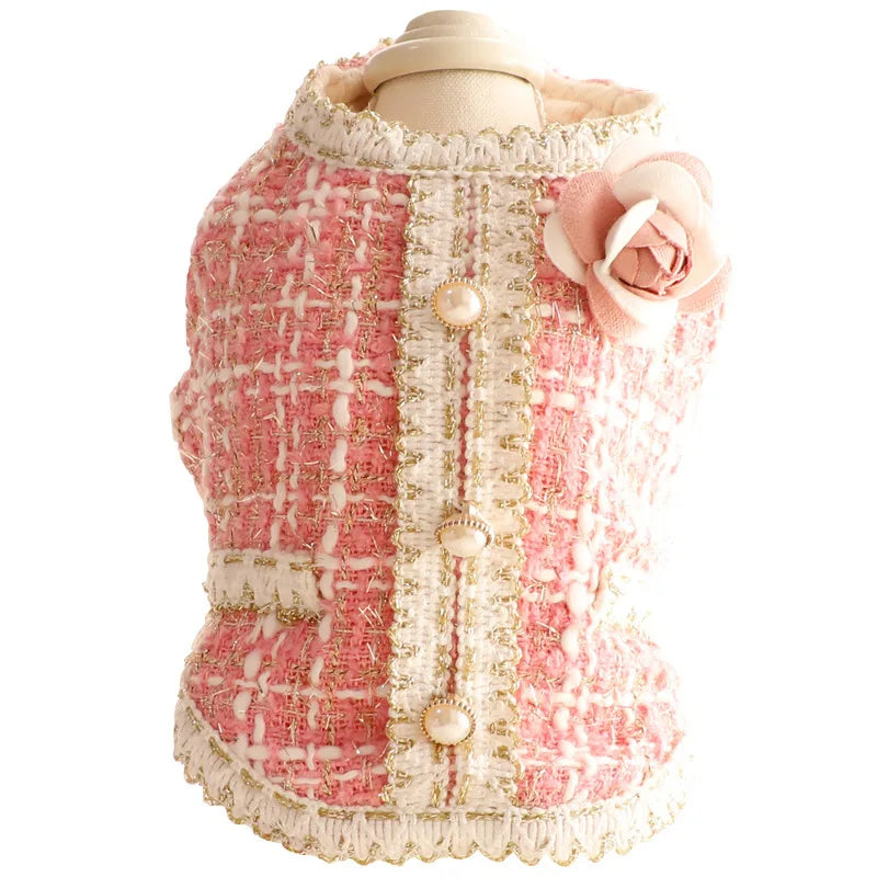 Luxury Princess Dog Dress, Pet Clothes, Maltese, Yorkshire, Cat, Autumn, Winter