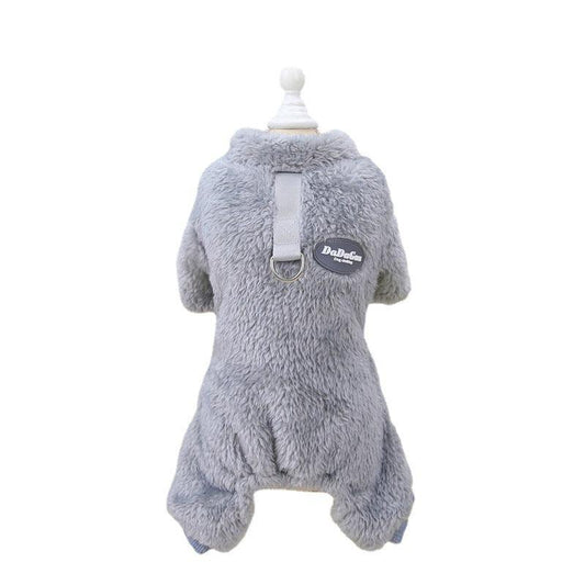 Tricolor Coral Velvet Pet Sweater - Winter Warmth For Your Furry Friend