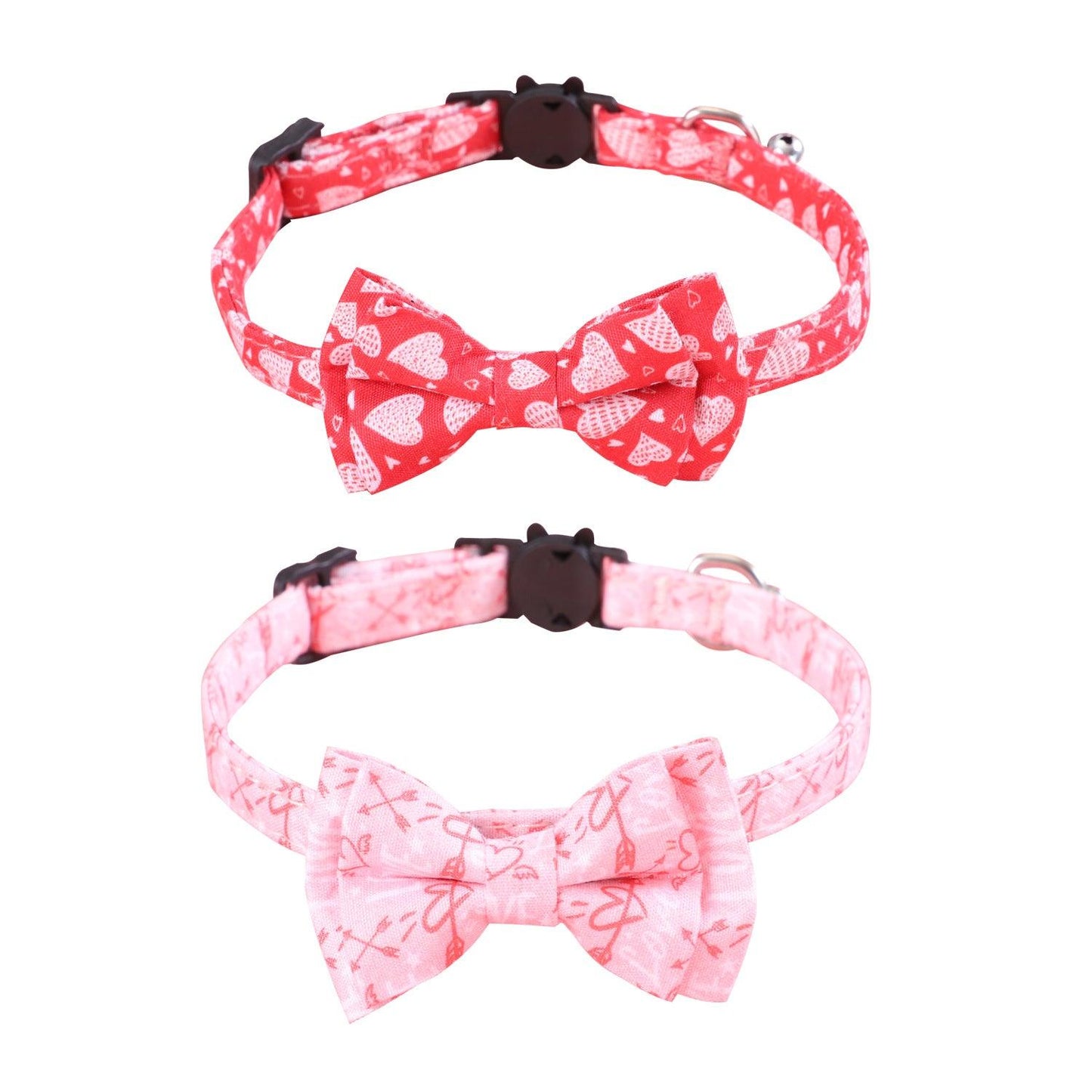 Valentine's Day Love Paws Leash And Bow Tie Set