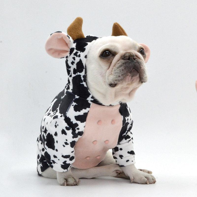 Cow Print Pet Costume - Adorable And Creative Dog Clothes